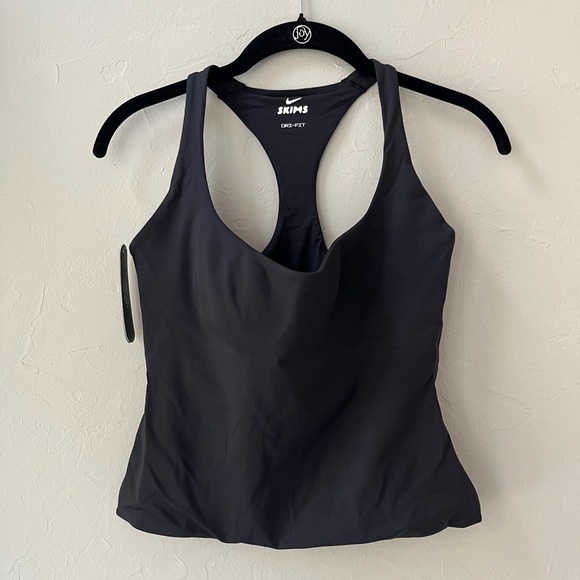 SKIMS NIKE MATTE RACER BACK TANK OBSIDIAN M - Picture 3 of 6